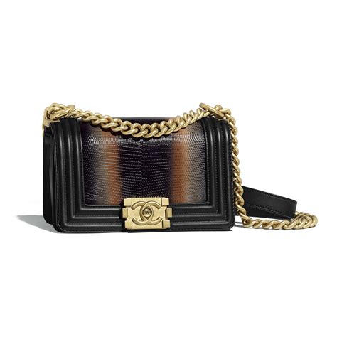 chanel gold lizard boy|coco chanel boys bag.